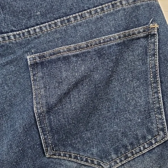 Women's Wide Leg Blue Jeans - Picture 10 of 12